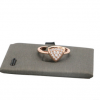 韩版S925银开口戒钻戒指简约时尚女款开口戒指时尚气质三角形钻戒