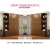 现代简约新中式实木衣柜橡胶木组装3456门整体木质卧室衣橱经济型