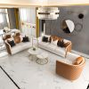 酒店公寓办公沙发轻奢风现代简约客厅小户型单双人北欧沙发椅组合